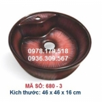 LAVABO SỨ ĐẶT BÀN NGHỆ THUẬT MÃ SỐ 680-3